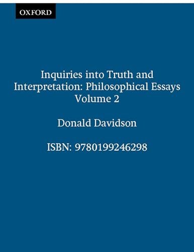 Inquiries Into Truth And Interpretation: Philosophical Essays Volume 2 von Oxford University Press